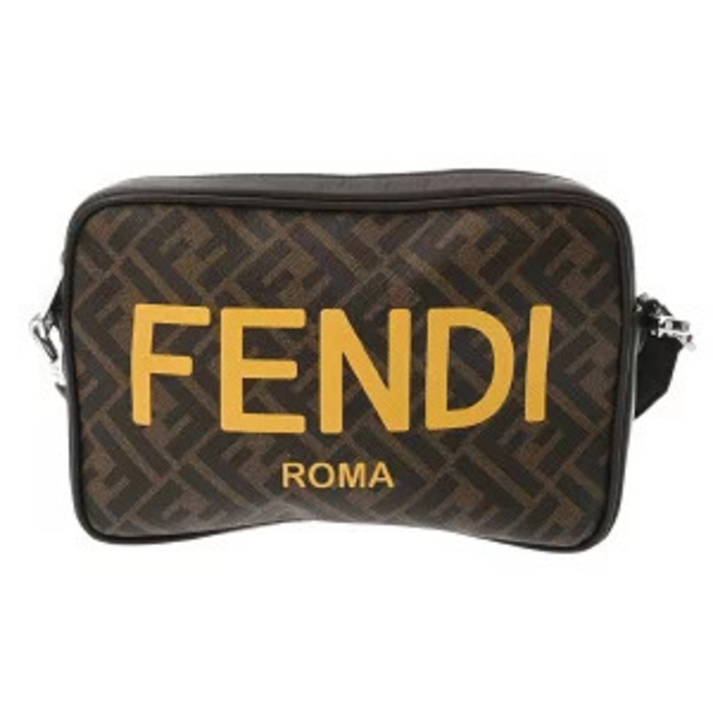 Fendi Camera Case ROMA Brown 229 3260 Leather Shoulder Bag
